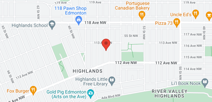 map of 11226 56 ST NW